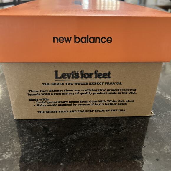 Levi's × New Balance Collaboration 1300 Orange Black M1300LV Men's Size 9.5 - Picture 16 of 16